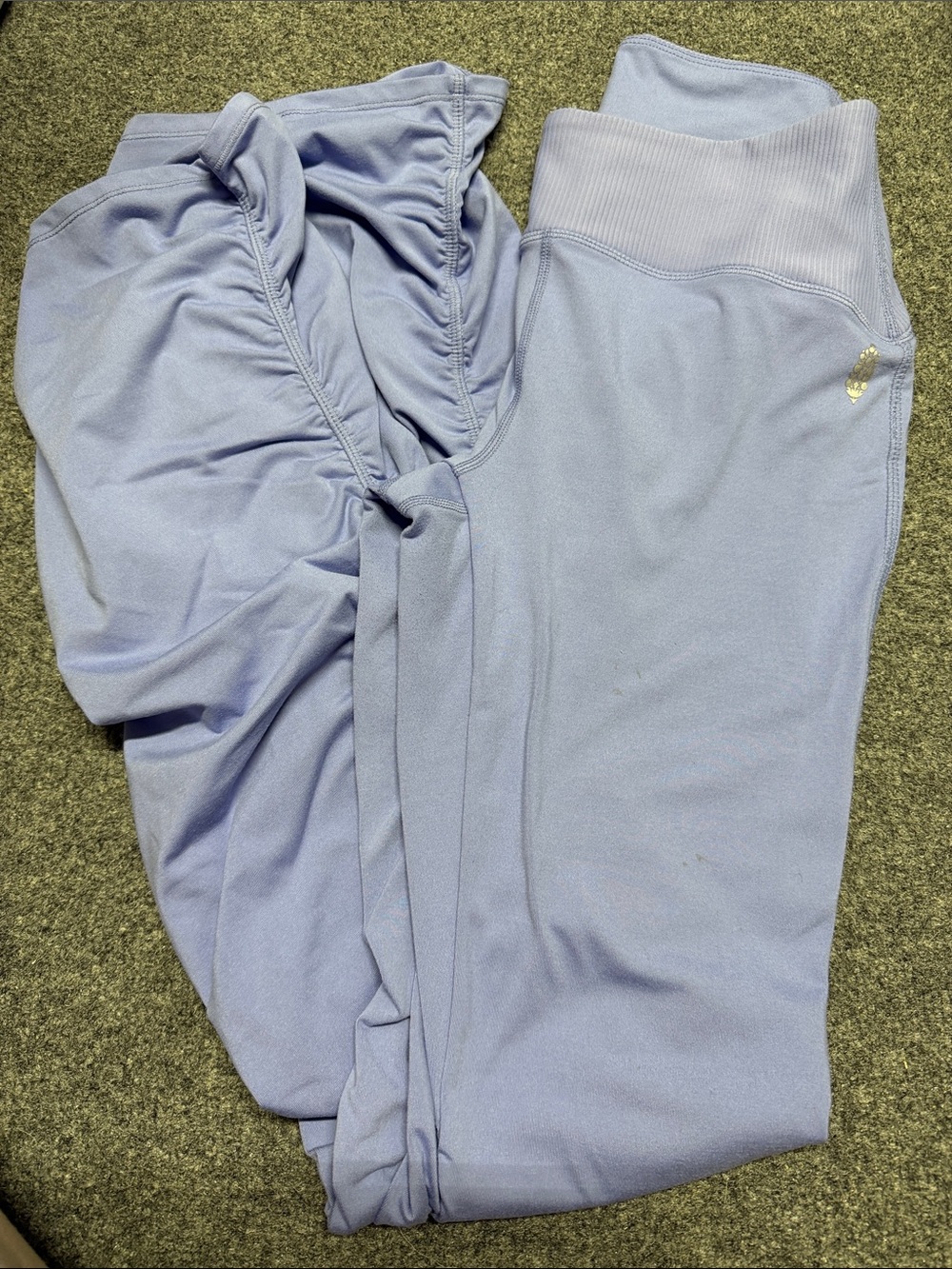 Free People Lavender High-Waist Flare Leggings